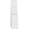 Ekena Millwork Richland Architectural Grade PVC Gable Bracket, 36"W x 9"H x 2"D x 4"F, 6/12 Pitch GBP036X09X0204RIC00 - alternate 2